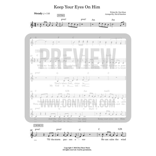 Keep Your Eyes On Him - Lead Sheet (Digital)