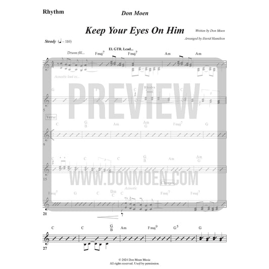 Keep Your Eyes On Him - Rhythm Sheet (Digital)